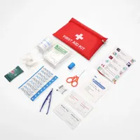 Trousse de premiers soins d'urgence 14 en 1, kit de survie, fournitures médicales complètes pour le camping, la randonnée, les voyages, la voiture, la maison, le bureau, les situations d'urgence