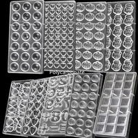 AK Heart Clear PC Moldes de policarbonato para chocolate Rectángulo Plástico Dubai Barra de chocolate y bandejas de moldes para dulces para el Día de San Valentín