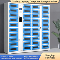 Armoire de recharge centralisée intelligente pour tablettes, téléphones portables et outils, avec déverrouillage par carte et reconnaissance faciale