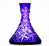 Vente chaude Grand Verre Cristal Clair Narguilé Vase Flacon Moderne Laque Style Russe Narguilé Flacon