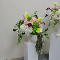 Buket Bunga Mawar Mewah Bertingkat, Rangkaian Bunga Sutra, Bunga Artifisial, Dekorasi Pernikahan & Pesta