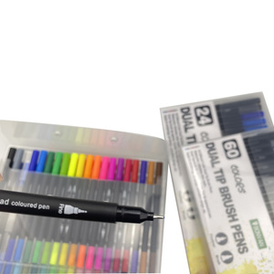 Stylo pinceau double pointe pour aquarelle, marqueur artistique non toxique personnalisé, ensemble de marqueurs fins - Product Image 4