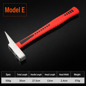 Marteau de machiniste HONGTAI à tête carrée en acier au carbone, manche en plastique, idéal pour l'usinage des métaux en atelier (OEM, DIY) - Product Image 5