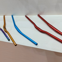 Guidon de vélo en alliage d'aluminium pour VTT et vélo de route, usiné CNC, léger, antidérapant