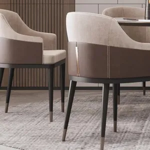 Europäischer leichter Luxus-Esszimmers tuhl Moderner einfacher bequemer Stuhl mit Rückenlehne Coffee Shop Modell raum Verhandlungs stuhl