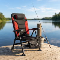 Chaise de pêche tout-terrain européenne personnalisée, inclinable, pliable, portable, pour la pêche en plein air et la pêche sportive
