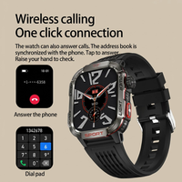 VVS montre intelligente hommes Sport montre-bracelet double lumière boussole IP68 étanche fréquence cardiaque Bluetoot