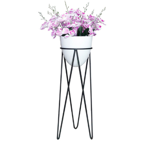 Espositore portaoggetti da terra in metallo da 40 <span class=keywords><strong>cm</strong></span> con portavaso per fiori - Product Image 3