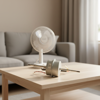 Ventilateur sur pied à moteur sans balais, monophasé AC 120V 60Hz, roulement à billes, oscillant, haute vitesse, faible bruit, efficacité IE3