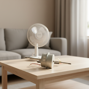 Ventilador <span class=keywords><strong>de</strong></span> Mesa con Motor Eléctrico AC 120V 60Hz, Tipo <span class=keywords><strong>de</strong></span> Rodamiento Oscilante, Alta Velocidad, Bajo Ruido - Product Image 1