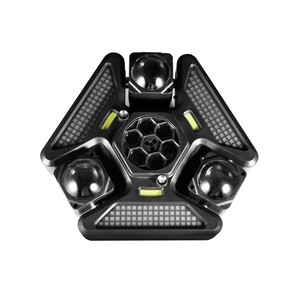 Rgbw DMX512 kiểm soát 360 độ xoay <span class=keywords><strong>LED</strong></span> Đèn sân khấu ba-đầu 3-Armed chùm laser hiệu ứng nhấp nháy cho DJ Disco di chuyển đèn - Product Image 5