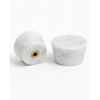 Poignée élégante en marbre pour meubles de maison, bouton de luxe en marbre blanc de Carrare pour armoire, commode, tiroir, meuble de cuisine et chambre à coucher