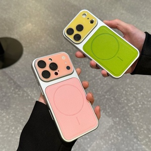 Funda Protectora Rígida Magnética Ultrafina de Cuero PU para iPhone 17 13 14 15 16 Pro Max con Carga Inalámbrica, ¡Venta Caliente! - Product Image 5