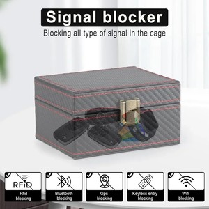Caja Faraday de Fibra de Carbono Antirrobo, Protector de Llaves RFID, Caja para Teléfono Móvil a Prueba de Radiación, Bloqueador de Señal para Llaves de Coche - Product Image 5