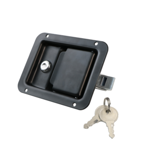 MS866-5 ब्लैक हैवी ड्यूटी टी लॉक टूल बॉक्स पैडल हमें चाबियों के साथ सामान्य टूलबॉक्स लॉक - Product Image 1