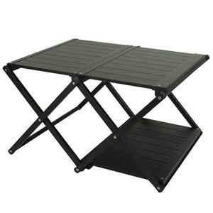 Outdoor 2 Layer/ 3 Layer/ 4 Layer Aluminum Alloy Stainless Steel Folding <b>Camping</b> Racks <b>Camping</b> <b>Shelf</b> - Product Image 1