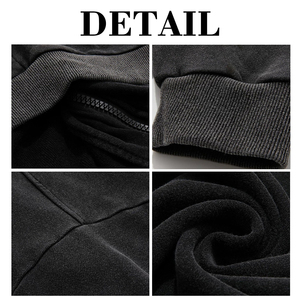 Sudadera con capucha para hombre KingSen, al por mayor, de alta calidad, transpirable, con lavado ácido, bordado digital, con cremallera, 100% algodón, estilo urbano, para invierno - Product Image 6
