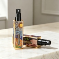 Flacon de parfum de poche haut de gamme, mini contenant vide unique pour parfum, vaporisateur à fine brume 5 ml, flacon de parfum en verre