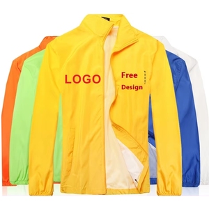 Autumn Group Work Clothes Customized <strong>Men's</strong> Women's Windbreaker Logo Printed <strong>Long</strong> <strong>Sleeve</strong> Windproof Jackets <strong>Vests</strong> Waistcoats - Product Image 1