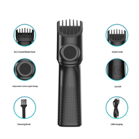 Recortadora de Cabello Eléctrica Ligera con Límite de Longitud Ajustable, 6500 RPM, Recortadora de Cabello de 600 mAh para Estudio de Peluquería