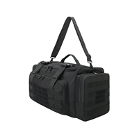 Sac de patrouille, sac à équipement, organisateur de siège avant de voiture, sacs tactiques de service de bureau pour siège passager Molle avec sangle d'épaule amovible