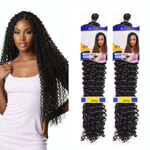 Bon marché, vente en gros 100g 22 "Premium Water Wave Freetress synthétique cheveux bouclés en vrac Crochet Tressage Extension pour les femmes noires - Product Image 1