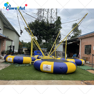 Trampoline gonflable 4 en 1 sur mesure avec roues pour divertissement en plein air - Product Image 2
