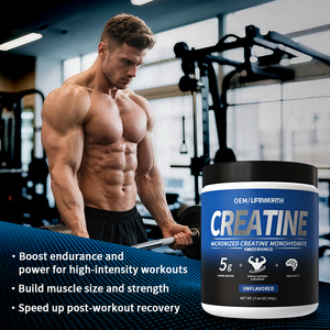 LIFEWORTH Pre-Entrenamiento, <span class=keywords><strong>Creatina</strong></span> Monohidrato Pura en Polvo, 5g de <span class=keywords><strong>Creatina</strong></span> por Porción, Apoya el Crecimiento Muscular y el Control de Energía, NSF - Product Image 2