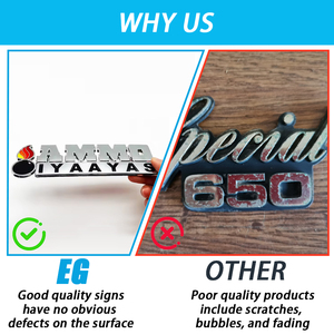 Emblema Metálico Personalizado para Automóvil, Emblema Cromado Personalizado de Alta Calidad y Económico - Product Image 2