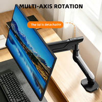 Khcoohoo Anpassbarer Schreibtisch-Monitorarm-Ständer für 13-32 Zoll Bildschirme 2-16kg Schwerlastkapazität Ergonomische Monitorhalterung