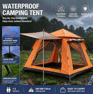 <span class=keywords><strong>Set</strong></span> Completo di Arredamento per Tenda da Campeggio di Lusso con Layout Multi-Scomparto, Ampia Tenda Familiare per Glamping e Resort - Product Image 4