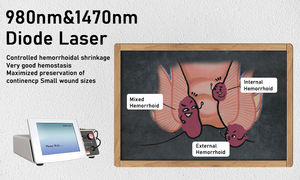 Mesin bedah <span class=keywords><strong>Laser</strong></span> optik 1470nm 980nm bersertifikasi USA, mesin rosologi ambeien Anal Fistual ambeien - Product Image 3