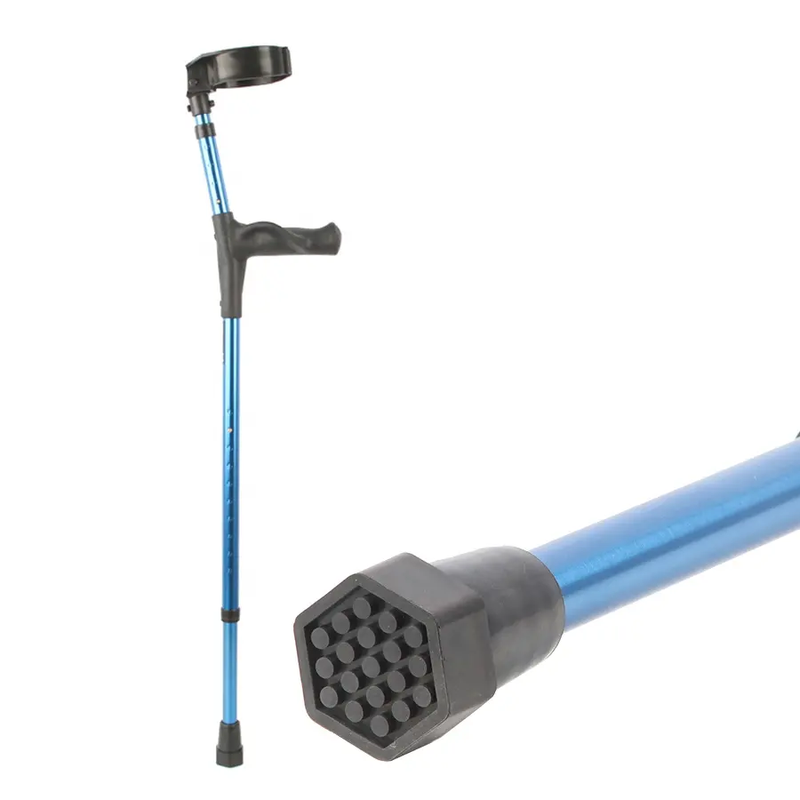 Hospital families use aluminum portable retractable forearm crutches elbow crutches for the elderly and disabled