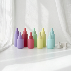 Venta al por Mayor de Botellas de Vidrio con Gotero en Colores Pastel Personalizadas, Frascos de Vidrio Brillante para Suero, Aceites Esenciales y Esencias Faciales - Product Image 2