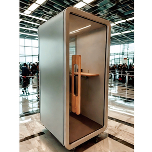 Cabine de travail en aluminium pour 6 personnes, <span class=keywords><strong>espace</strong></span> de travail privé, cabine insonorisée, cabine de réunion, cabine téléphonique - Product Image 6