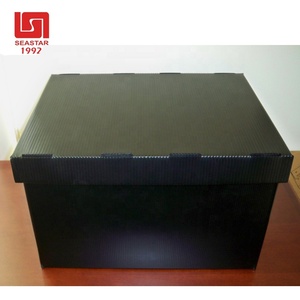 Coroplast chống tĩnh corflute tấm ESD bin hộp chống tĩnh điện PP bảng sóng nhựa Hộp bao bì rượu vang với ngăn - Product Image 2