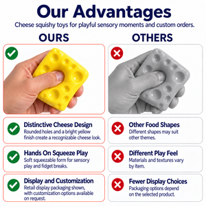 XINGYUE <span class=keywords><strong>Pop</strong></span> Demon Hunters Sensory Nourriture Mc Large Food Soft Toys Lautie Fidget Toy Para Adultos Autismo Squishy de Queso - Product Image 3