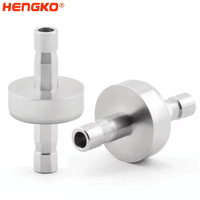 HENGKO SS316L Clapet anti-retour de sécurité pour gaz |   Arretoir de flamme NPT 1/4'' 3/8'' pour conduites d'acétylène, GPL et hydrogène