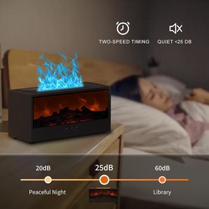 Hương thơm tinh dầu lò sưởi khuếch tán đầy màu sắc ngọn lửa khuếch tán lửa trại lò sưởi tạo độ ẩm với điều khiển từ xa cho văn phòng nhà - Product Image 4