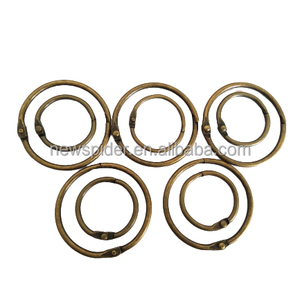 Placcato in bronzo <span class=keywords><strong>O</strong></span> anello libro rilegatura anello pagina libro porta anello raccoglitore chiave Clip 45mm