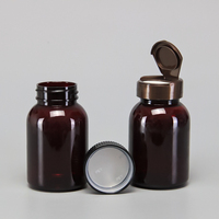 En stock, conteneur à pilules PET vide, flacon en plastique pour le stockage de médicaments, de vitamines et de capsules