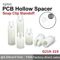Long-Lasting Nylon Through Hole Standoff M3 19mm Press-Fit 4.8mm Hole Instrument PCB Riser Circuit Board Spacer PA66 RoHS