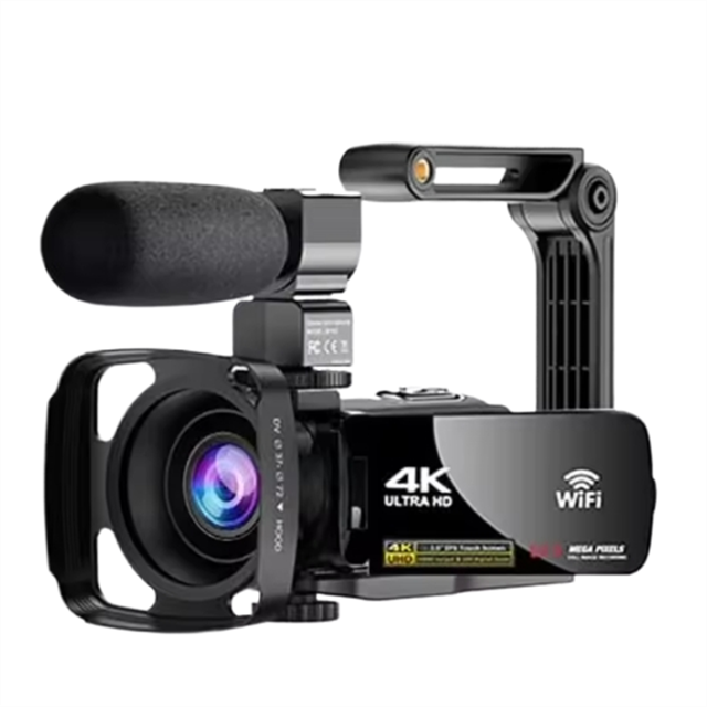 4K 56MP Vlogging Camera Camcorder Ultra HD for TikTok YouTube Digital IR Night Vision WiFi With Microphone