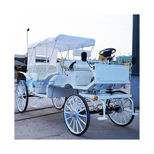 Wholesale Customized High-end Version Wedding Horse Carriage Sightseeing Horse Carriage Electric Horse Carriages for Sale - Product Image 1