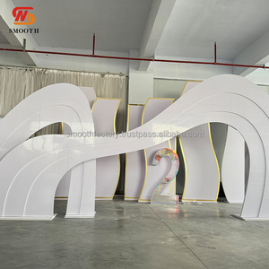 Fondo de Acrílico LEDA Personalizado Multicapa con Forma Especial para Escenario de Boda, Fondo Decorativo de Acrílico para Fiestas - Product Image 3