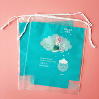 Sac à fermeture éclair givré personnalisé UniOne avec logo de marque, pochette à cordon pour soins de la peau, vente en ligne pour l'emballage des tampons de maquillage