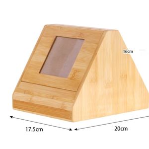 Solid Wood Pet Urn Triangle Shape Natural Color Durable Cat Dog <b>Memorial</b> <b>Box</b> - Product Image 5