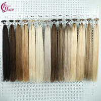 Extensions de cheveux humains Remy Nano Ring en stock FH, qualité 12A, double épaisseur, micro-anneaux, 15 couleurs, vente en gros