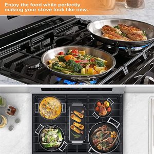 Couvre-cuisinière à gaz Golden Supplier, protections antiadhésives pour brûleurs de cuisinière à gaz, accessoires de cuisine - Product Image 5