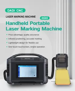 Máquina de marcação a laser portátil pequena, máquina de gravação a laser de fibra portátil em aço inoxidável para metal